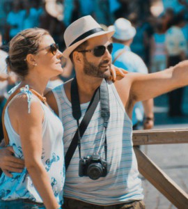 couple taking selfie