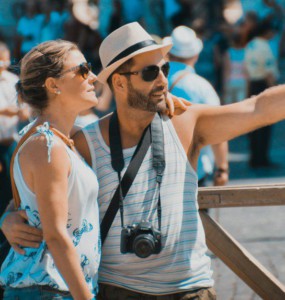 couple taking selfie