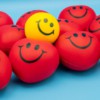 red and yellow smiley face