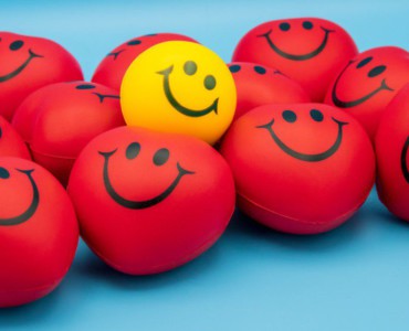 red and yellow smiley face